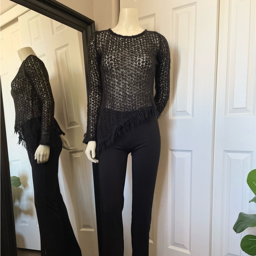 Vintage Bebe Asymmetrical Knit Sweater